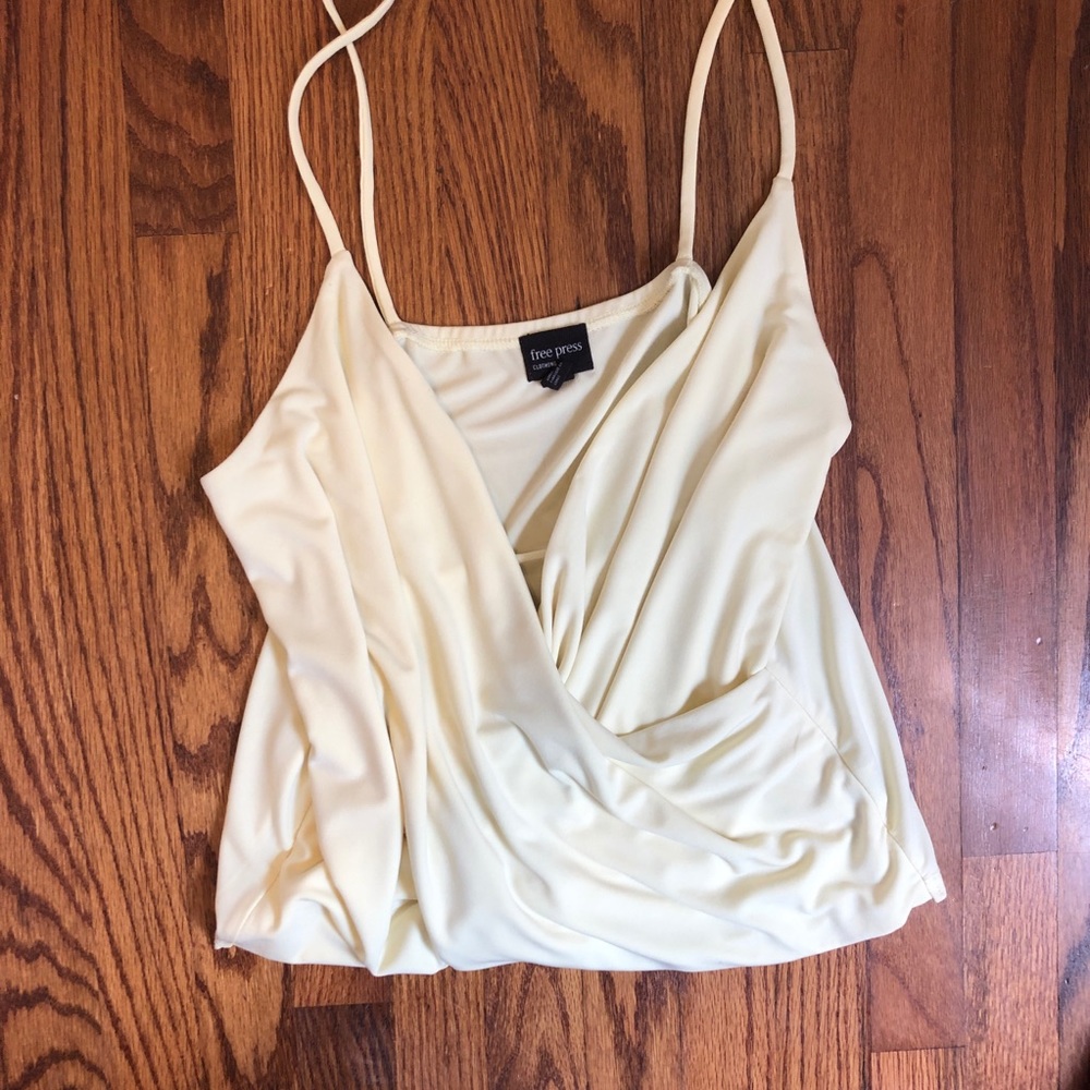 PALE YELLOW CROSS TANK